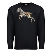 Black Baby Zebra Premium Sweatshirt - LillyAllenDesigns