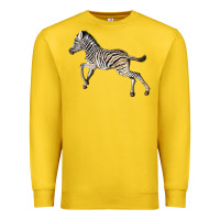Lemon Baby Zebra Premium Sweatshirt - LillyAllenDesigns