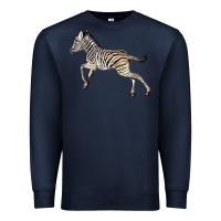 Navy Baby Zebra Premium Sweatshirt - LillyAllenDesigns