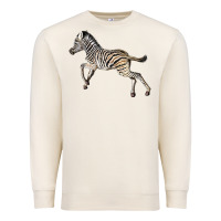 Sandshell Baby Zebra Premium Sweatshirt - LillyAllenDesigns