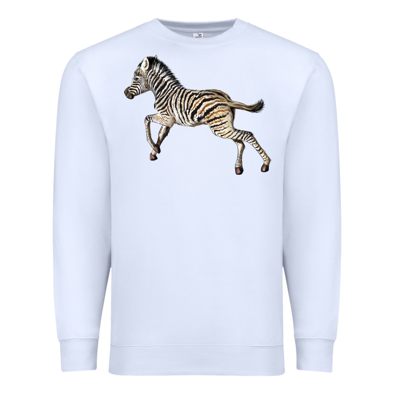 Baby Zebra Premium Sweatshirt by LillyAllenDesigns | Teevron