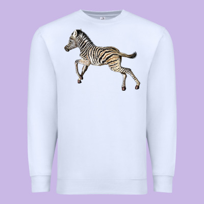 Baby Zebra Premium Sweatshirt Designed By Lillyallendesigns