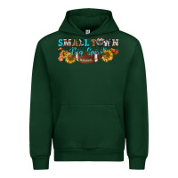 Forest Green small town big spirit Urban Hoodie - BundleAndBundleShop
