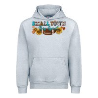 Heather Grey small town big spirit Urban Hoodie - BundleAndBundleShop