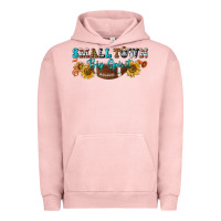 Pigment Salmon small town big spirit Urban Hoodie - BundleAndBundleShop