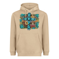 Mushroom western gemstone cross sunflowers serape leopard glitter Heavyweight Hoodie - Artiststas