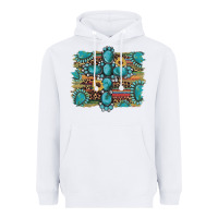 White western gemstone cross sunflowers serape leopard glitter Heavyweight Hoodie - Artiststas
