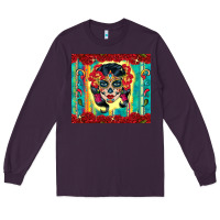 Plum sugar skull tumbler 3 Long Sleeve Tee - CTS Tumbler Store
