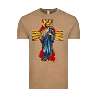 Vintage Coffee jesus christ cross Vintage Tee - texasbilliewilder