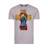 Vintage Zinc jesus christ cross Vintage Tee - texasbilliewilder