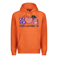 Carrot peace love make up Premium Hoodie - MaliasSmallBusiness