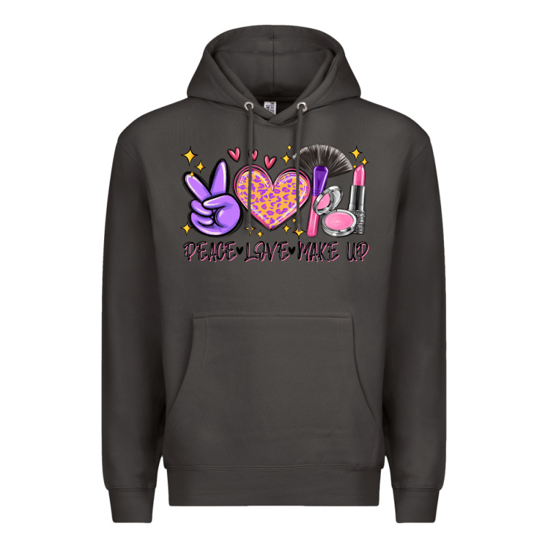 Peace Love Make Up Premium Hoodie by MaliasSmallBusiness | Teevron