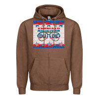 Chestnut American dude Zipper Hoodie - HRA Design Shop