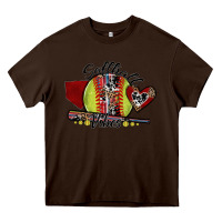 Chocolate Brown softball vibes Heavy Core Tee - SublimationCraftShop