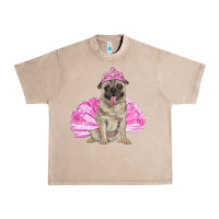 French Oak Balerina pug with tutu Urban Heavy Tee - RanaPortraitStore