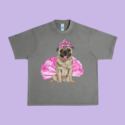 Urban Heavy Tee Balerina pug with tutu