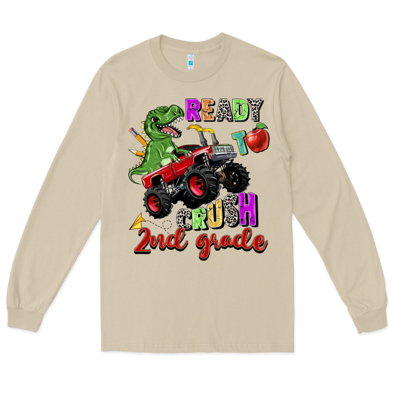 Ready To Crush 2nd Grade Long Sleeve Tee by Zillion Design Studio | Teevron