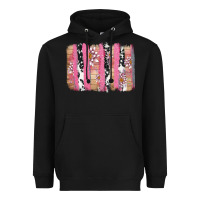 Black v.d cow and lotus brushstrock Heavyweight Hoodie - AdoDesignShop