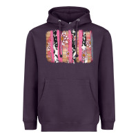 Plum v.d cow and lotus brushstrock Heavyweight Hoodie - AdoDesignShop