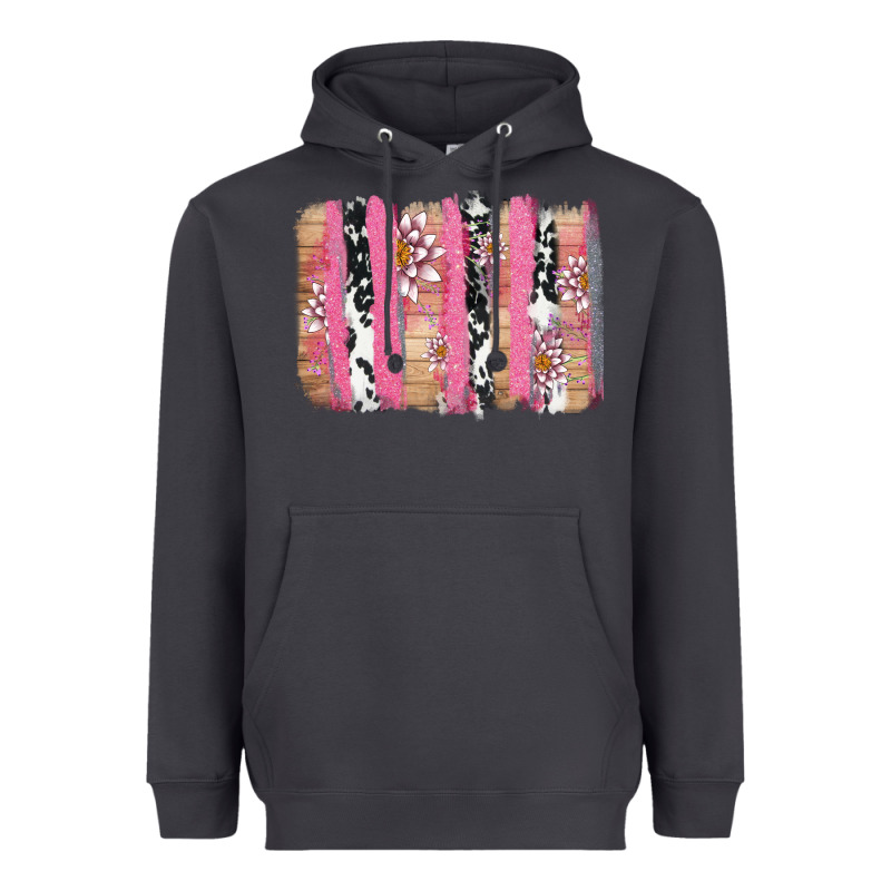 V.d Cow And Lotus Brushstrock Heavyweight Hoodie by AdoDesignShop | Teevron