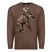Chestnut Baby Gorilla Premium Sweatshirt - LillyAllenDesigns