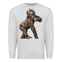 Dove Grey Baby Gorilla Premium Sweatshirt - LillyAllenDesigns