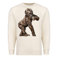 Sandshell Baby Gorilla Premium Sweatshirt - LillyAllenDesigns