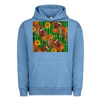 Pigment Pebble Blue american football with sunflower tumbler Urban Hoodie - BundleAndBundleShop