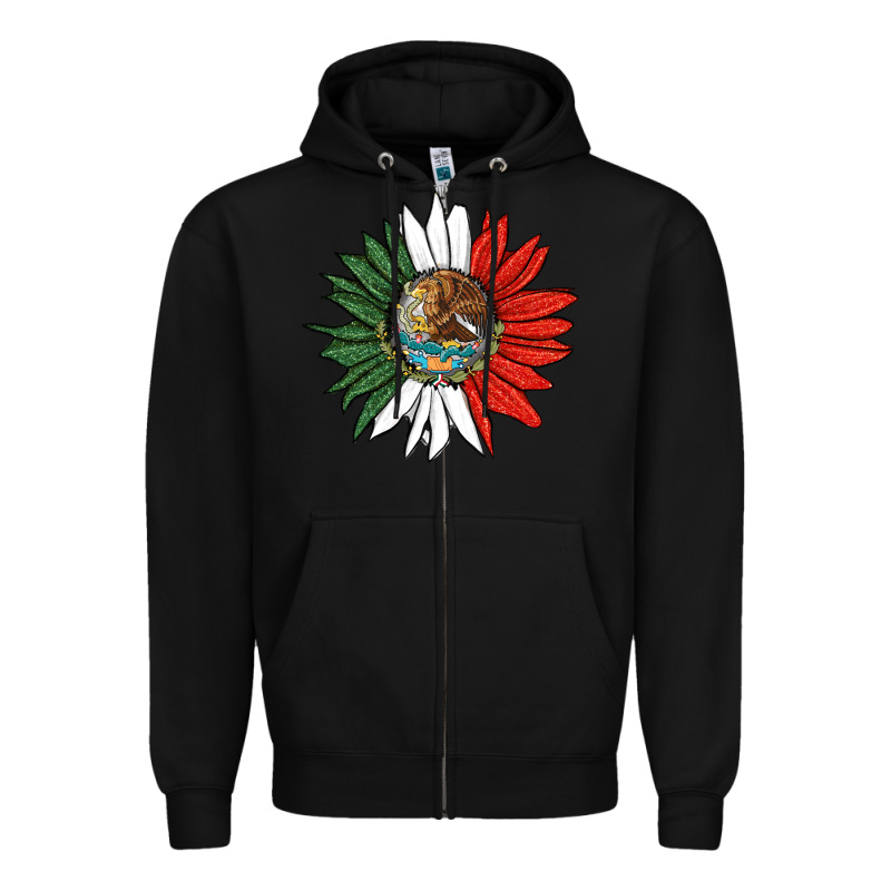 Mexico Sunflower Zipper Hoodie by HRA Design Shop | Teevron