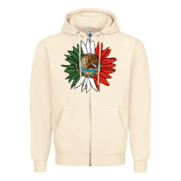 Sandshell mexico sunflower Zipper Hoodie - HRA Design Shop