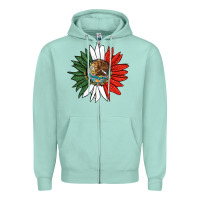 Seafoam mexico sunflower Zipper Hoodie - HRA Design Shop