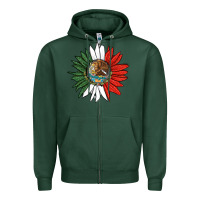 Sports Green mexico sunflower Zipper Hoodie - HRA Design Shop