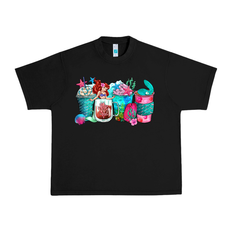 Mermaid Coffee Cups Urban Heavy Tee by Zillion Design Studio | Teevron