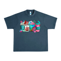 Midnight Navy mermaid coffee cups Urban Heavy Tee - Zillion Design Studio