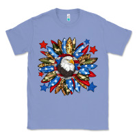 Colony Blue American flag sunflower Classic Tee - Neo Western