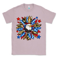 Lilac American flag sunflower Classic Tee - Neo Western