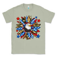 Matcha American flag sunflower Classic Tee - Neo Western