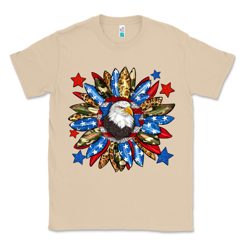 American Flag Sunflower Classic Tee by Neo Western | Teevron
