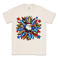 Natural American flag sunflower Classic Tee - Neo Western