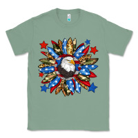 Sage American flag sunflower Classic Tee - Neo Western