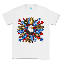 White American flag sunflower Classic Tee - Neo Western