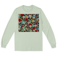 Matcha sugar skulls roses tumbler 3 Long Sleeve Tee - CTS Tumbler Store