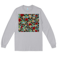 Moon Dust sugar skulls roses tumbler 3 Long Sleeve Tee - CTS Tumbler Store