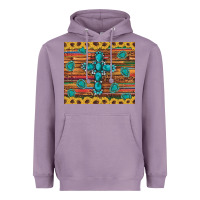 Lavender western gemstone cross sunflowers leopard serape glitter wooden tumble Heavyweight Hoodie - Artiststas
