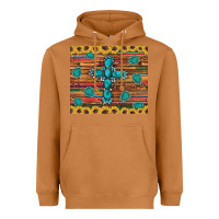 Meerkat western gemstone cross sunflowers leopard serape glitter wooden tumble Heavyweight Hoodie - Artiststas
