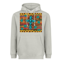 Moon Dust western gemstone cross sunflowers leopard serape glitter wooden tumble Heavyweight Hoodie - Artiststas