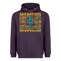 Plum western gemstone cross sunflowers leopard serape glitter wooden tumble Heavyweight Hoodie - Artiststas