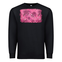 Black Distressed breast cancer background Premium Sweatshirt - Jasminsmagicworld