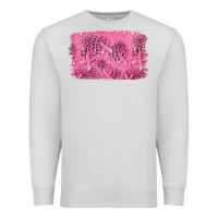 Dove Grey Distressed breast cancer background Premium Sweatshirt - Jasminsmagicworld