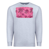 Heather Grey Distressed breast cancer background Premium Sweatshirt - Jasminsmagicworld